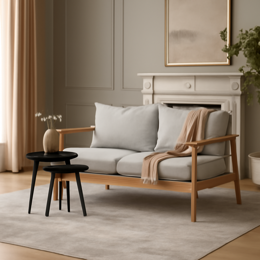 Minimalist 2 Seater Sofa Timeless Comfort Elegance