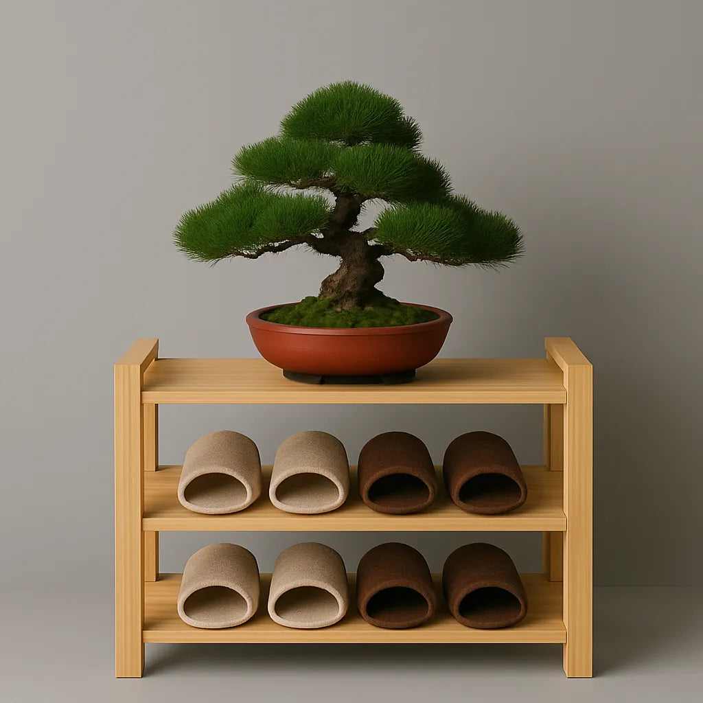 Minimalist Shoe Rack Multi Tier Organizer With Display Surface