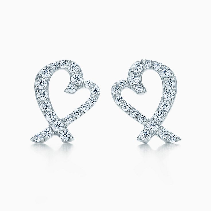 Roostick T Heart Diamond Earrings