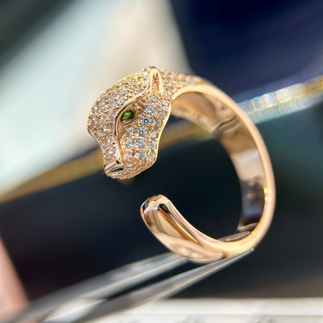 Panthère De Diamond Ring In 18K