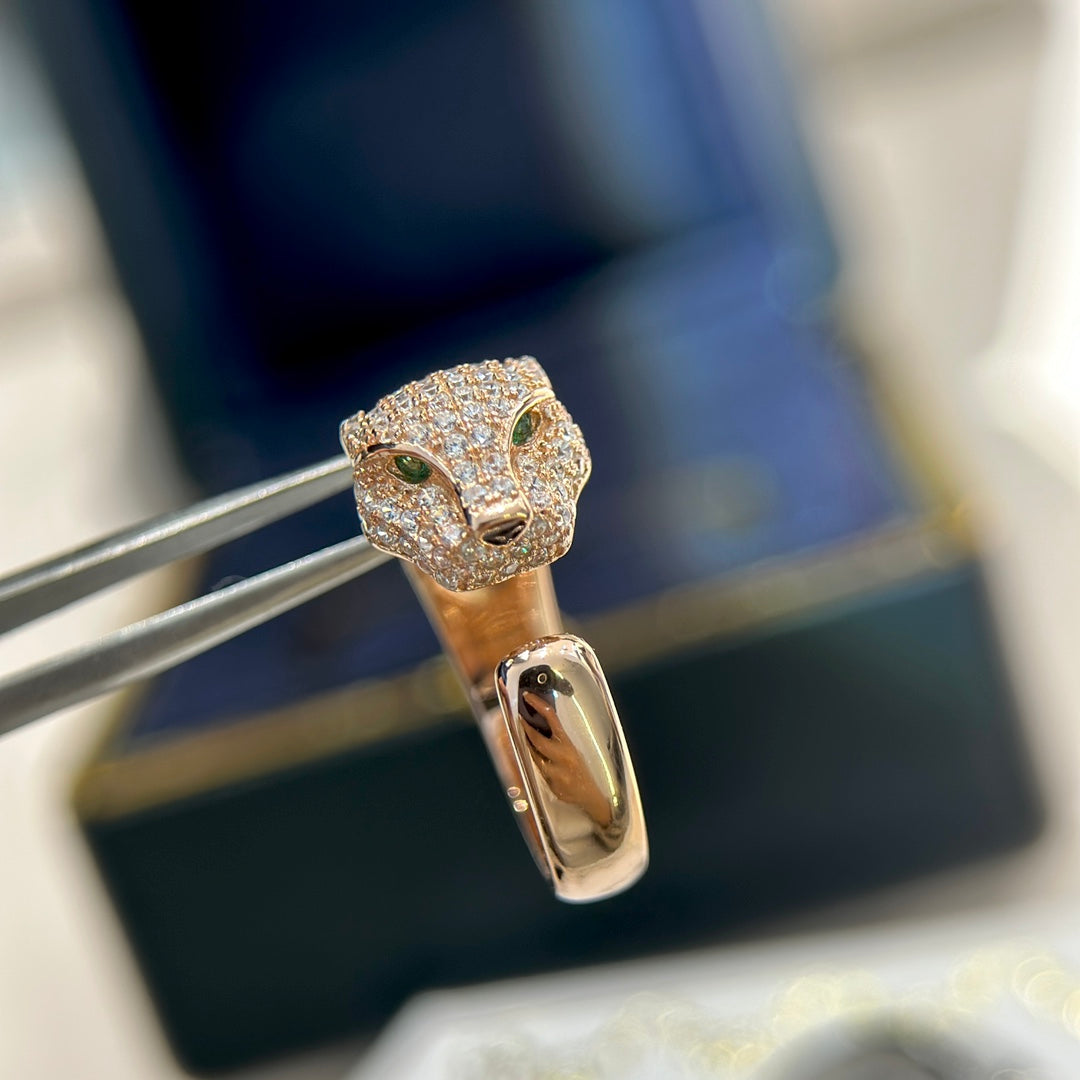 Panthère De Diamond Ring In 18K