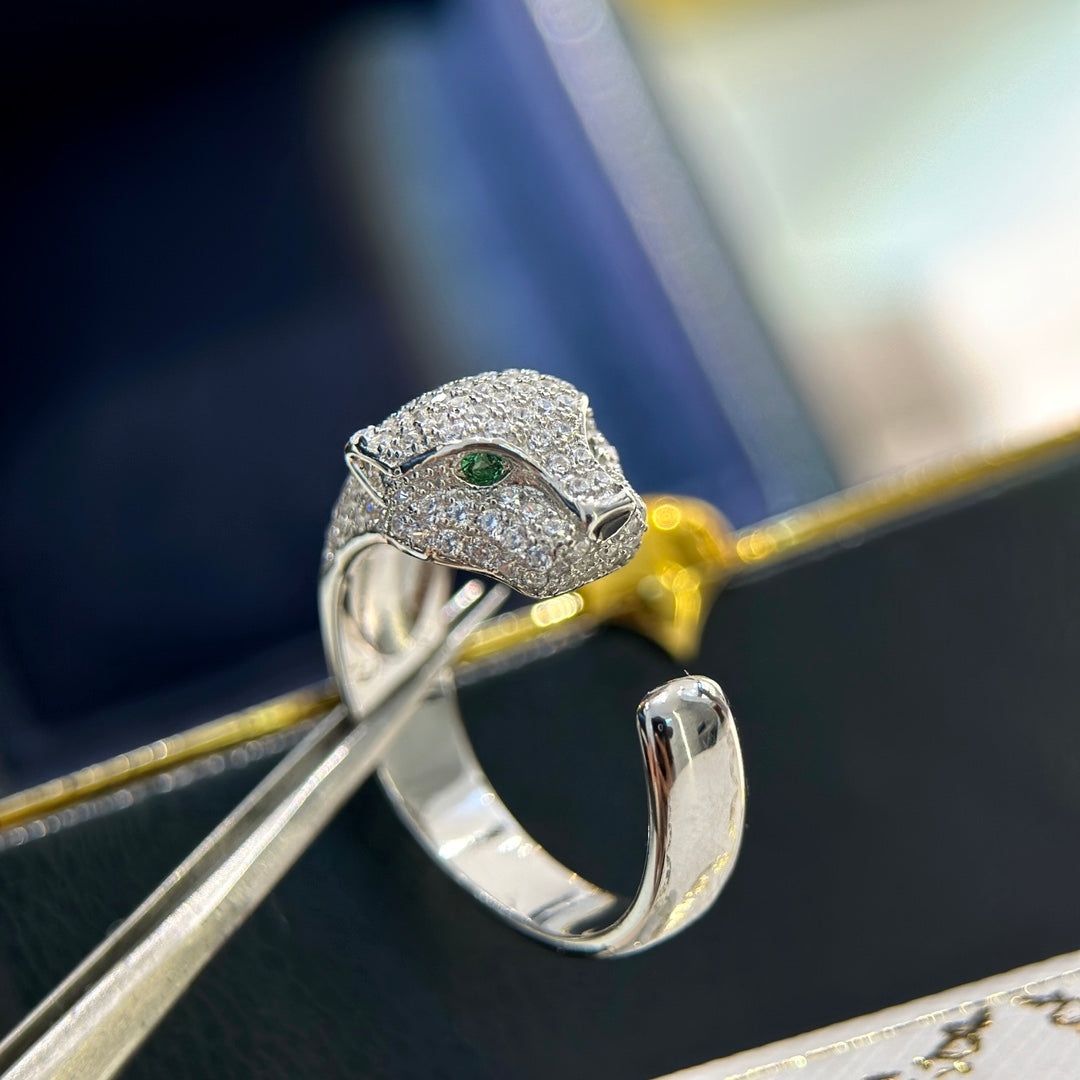 Panthère De Diamond Ring In 18K