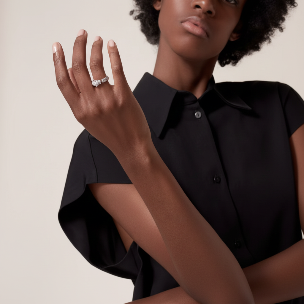 Panthère De Full Diamond Ring