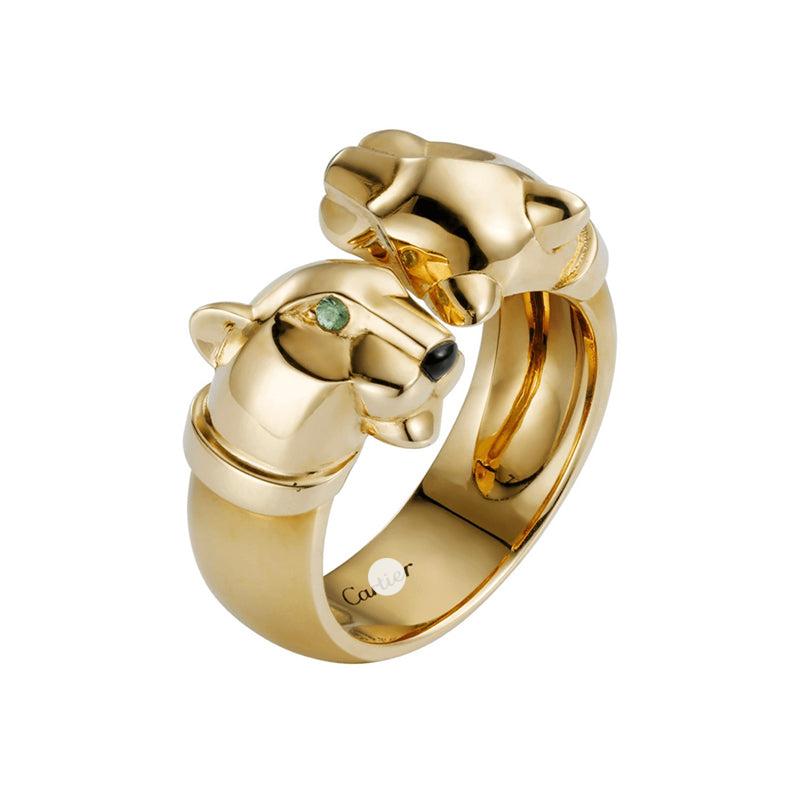Panthère De Open Ring in 18K Gold Vermeil