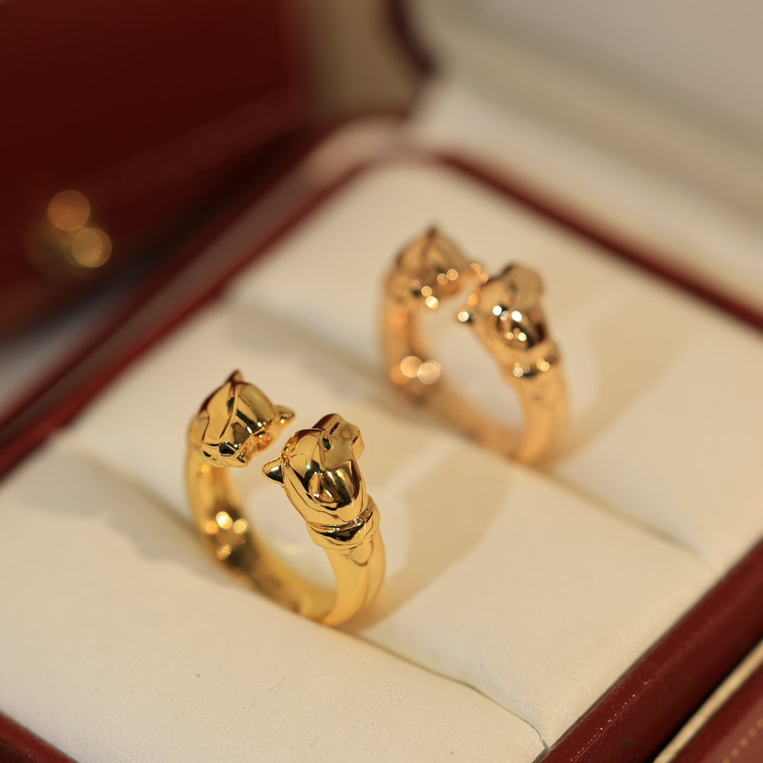 Panthère De Open Ring in 18K Gold Vermeil