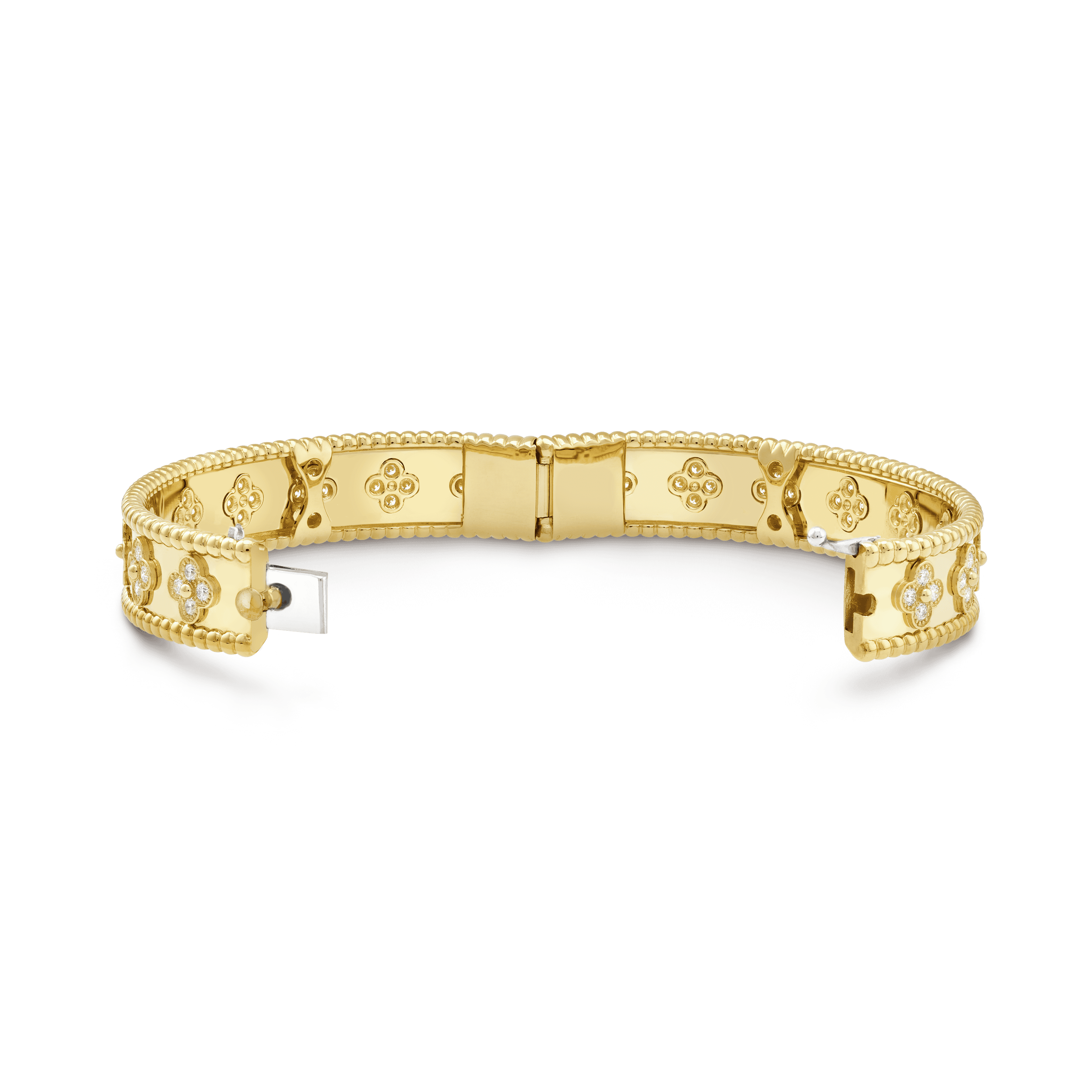 Perlée Clovers Bracelet In 18K