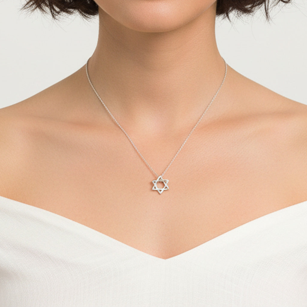 Star Of David Pendant Necklace