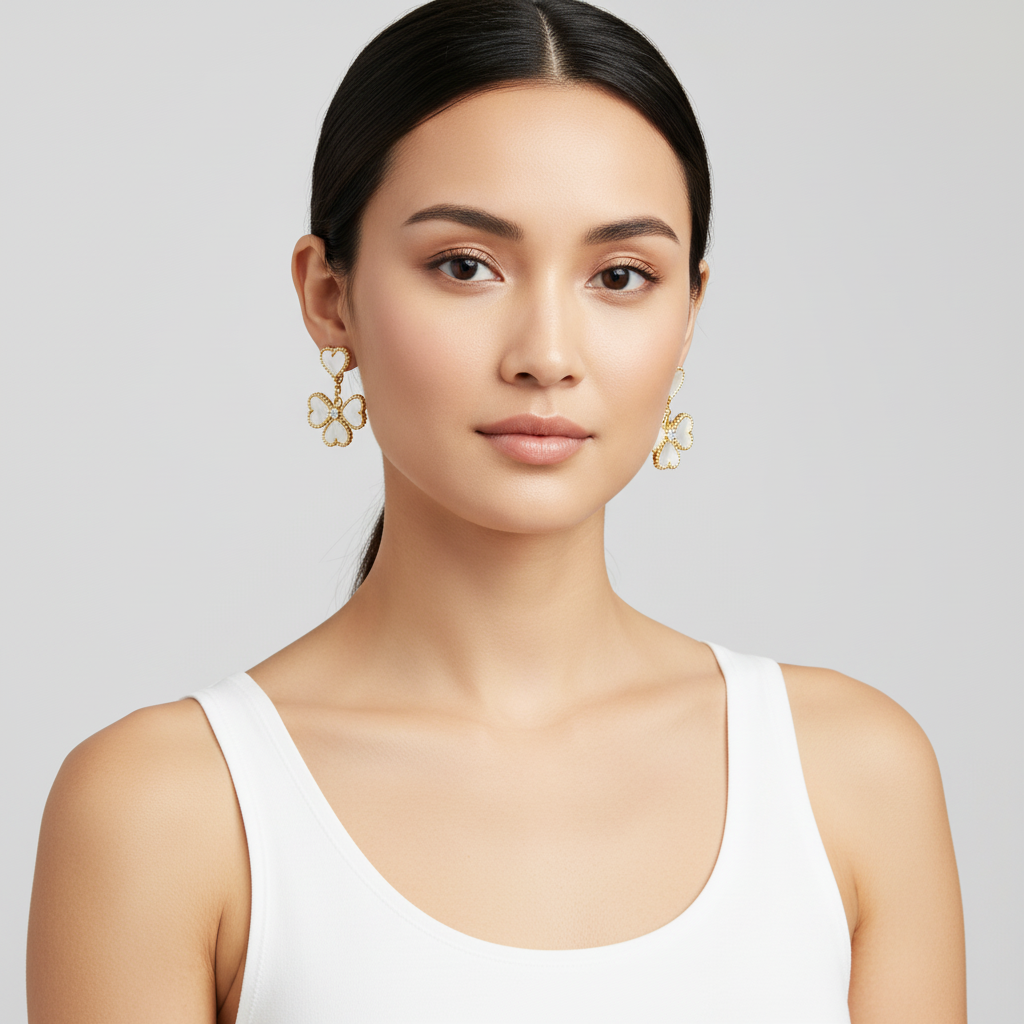 Sweet Alhambra Effeuillage Earrings