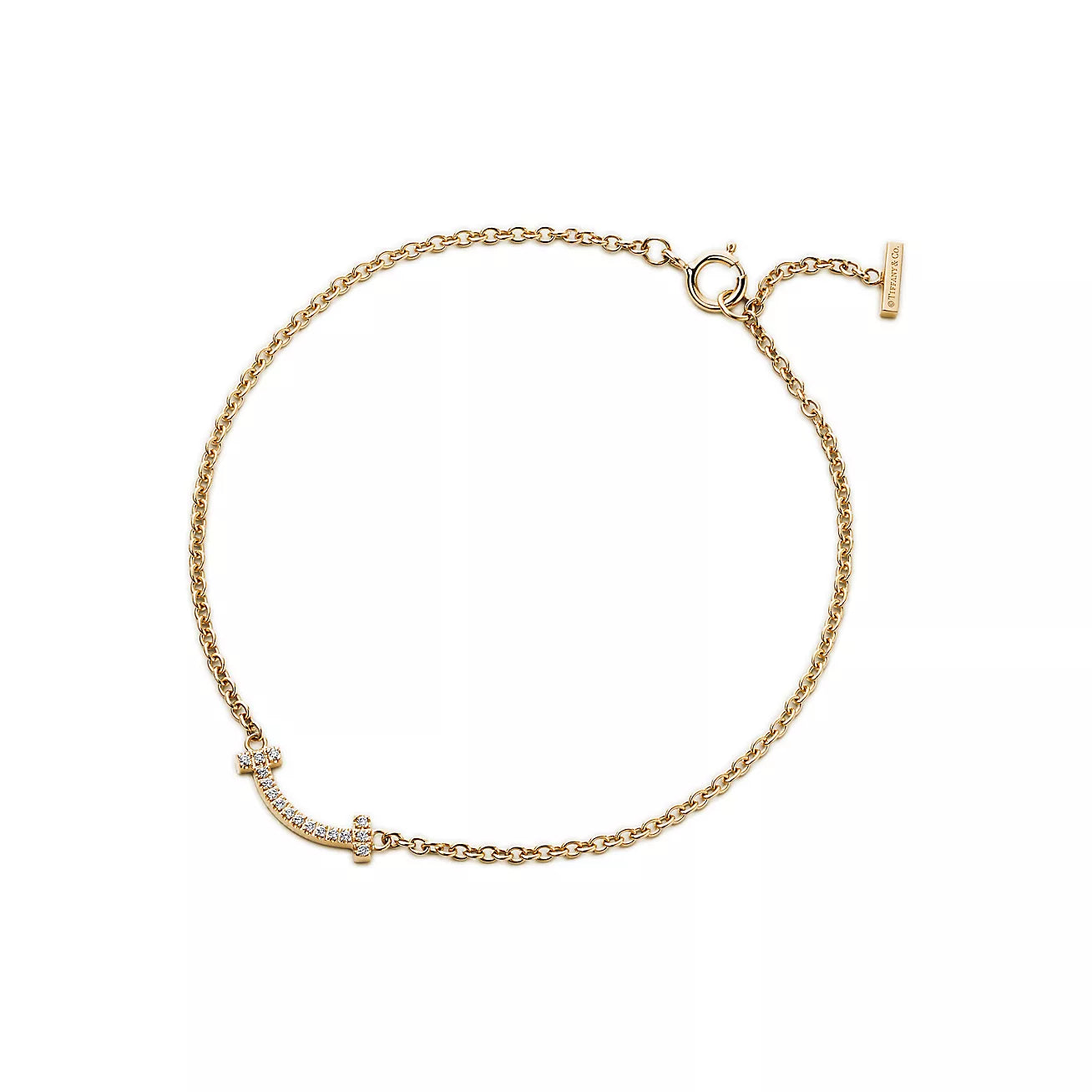 T Smile Diamond Bracelet