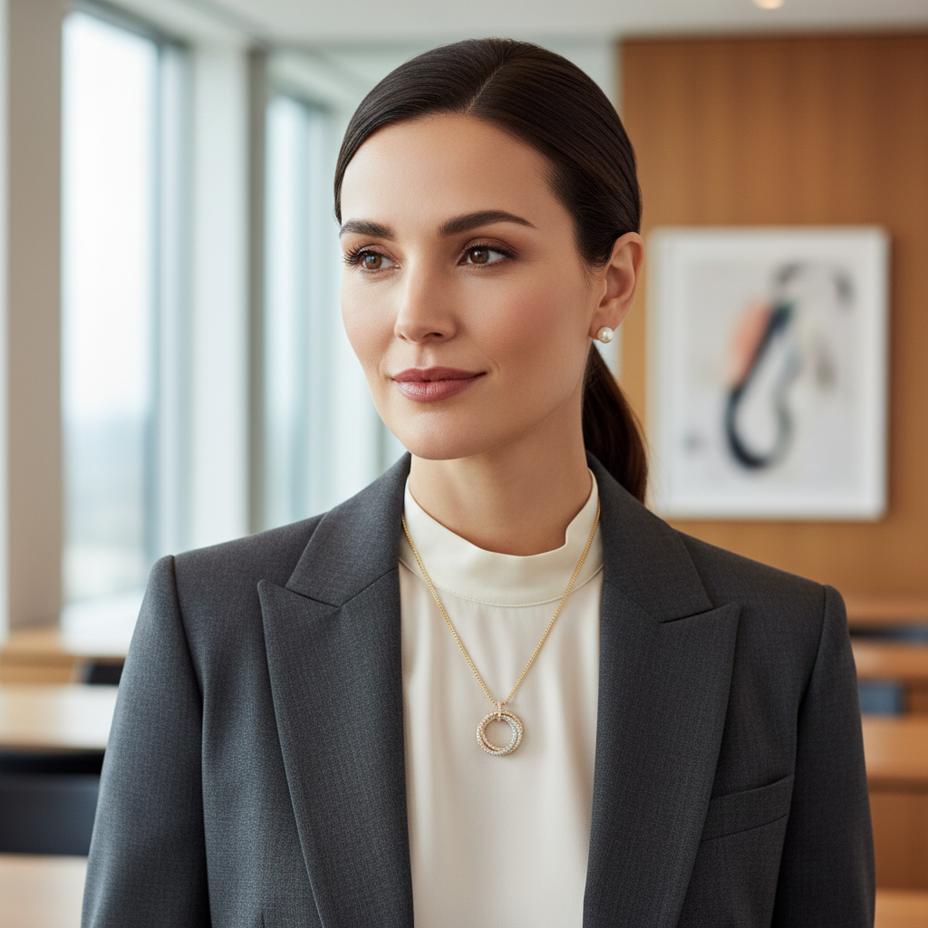 Trinity White Gold Diamond Necklace