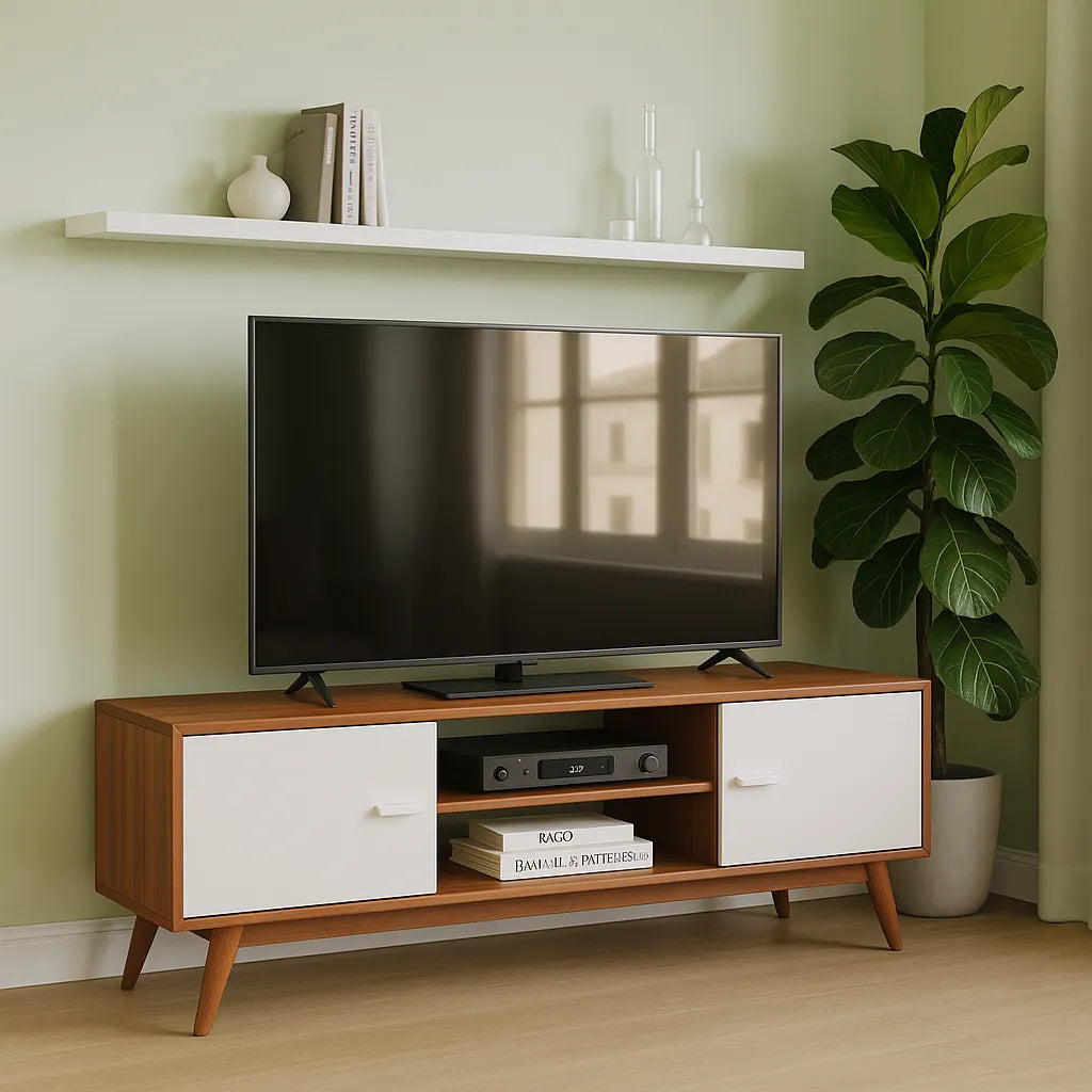 TV Console Minimalist Media Cabinet for Modern Living Room