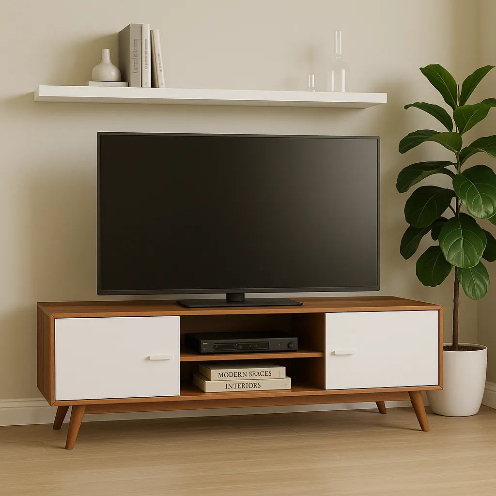 TV Console Minimalist Media Cabinet for Modern Living Room