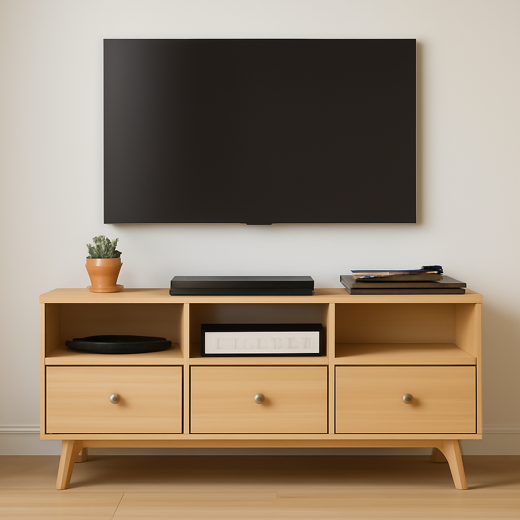TV Stand Minimalist Storage Cabinet for Clean Modern Setup