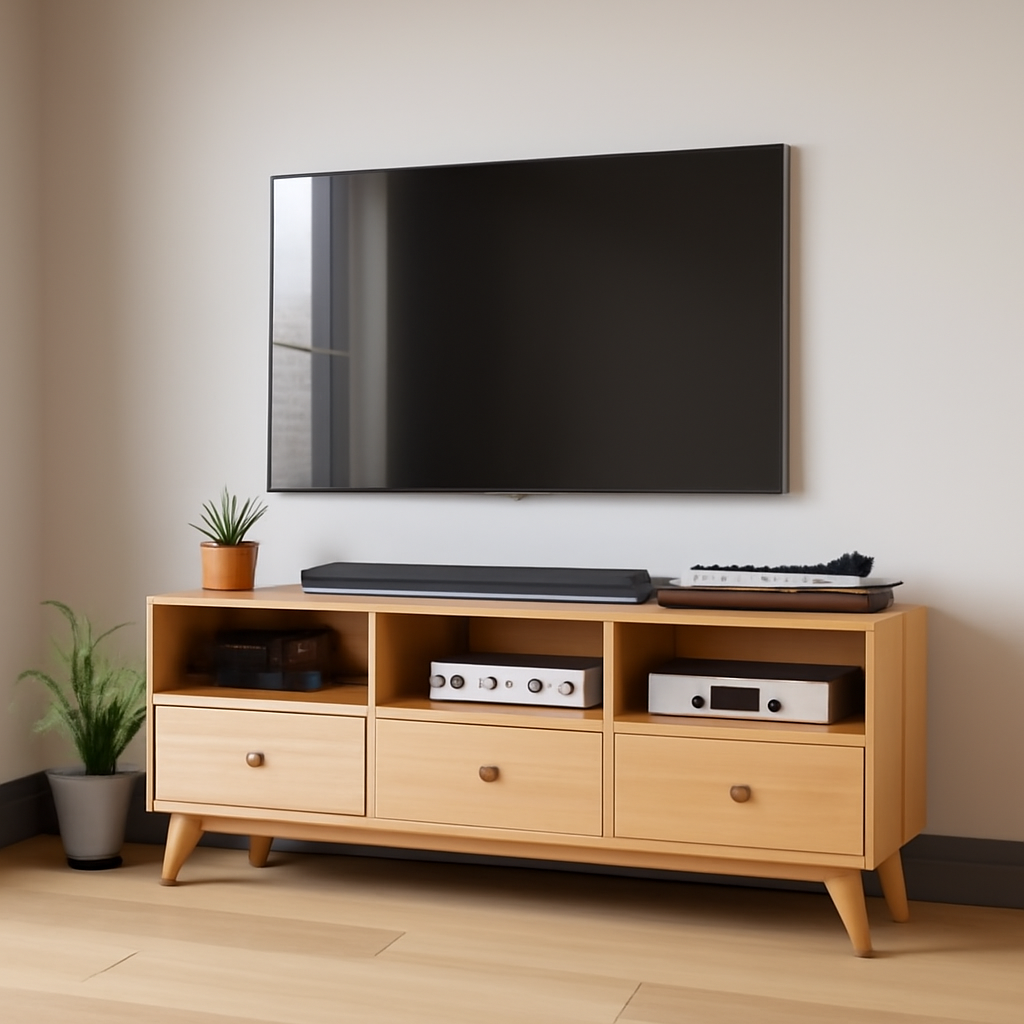 TV Stand Minimalist Storage Cabinet for Clean Modern Setup