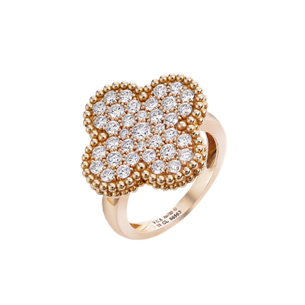 Roostick Diamond Magic Alhambra Ring