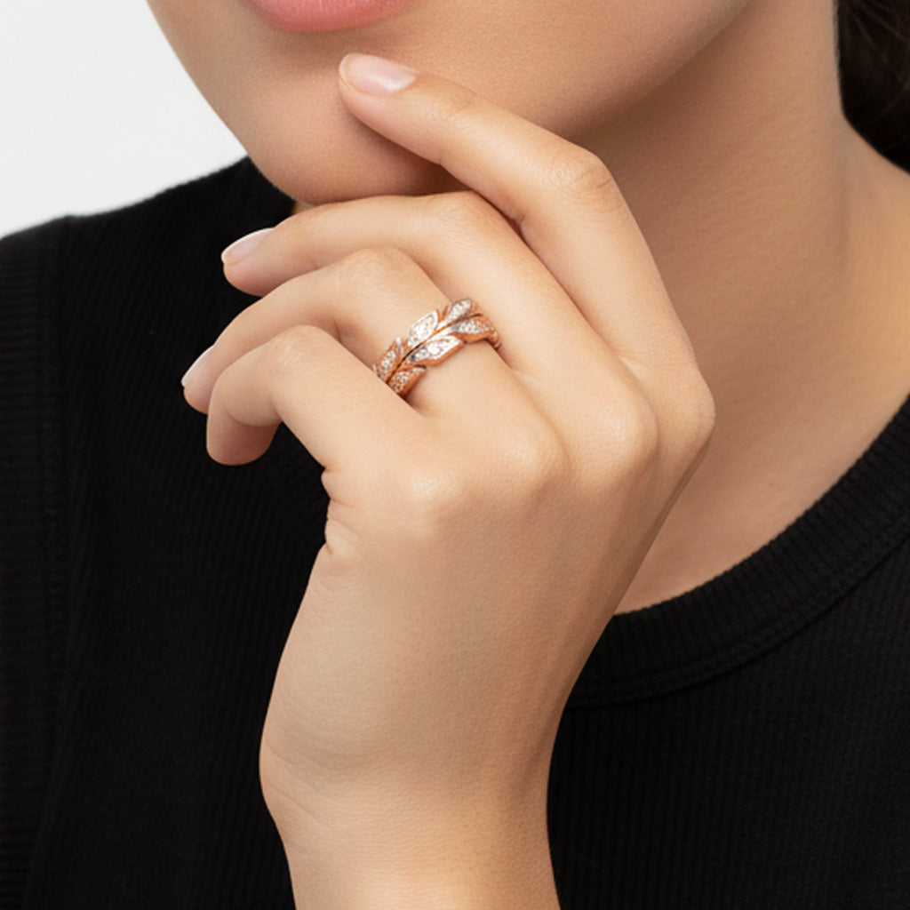 Victoria Vine Band Diamond Ring