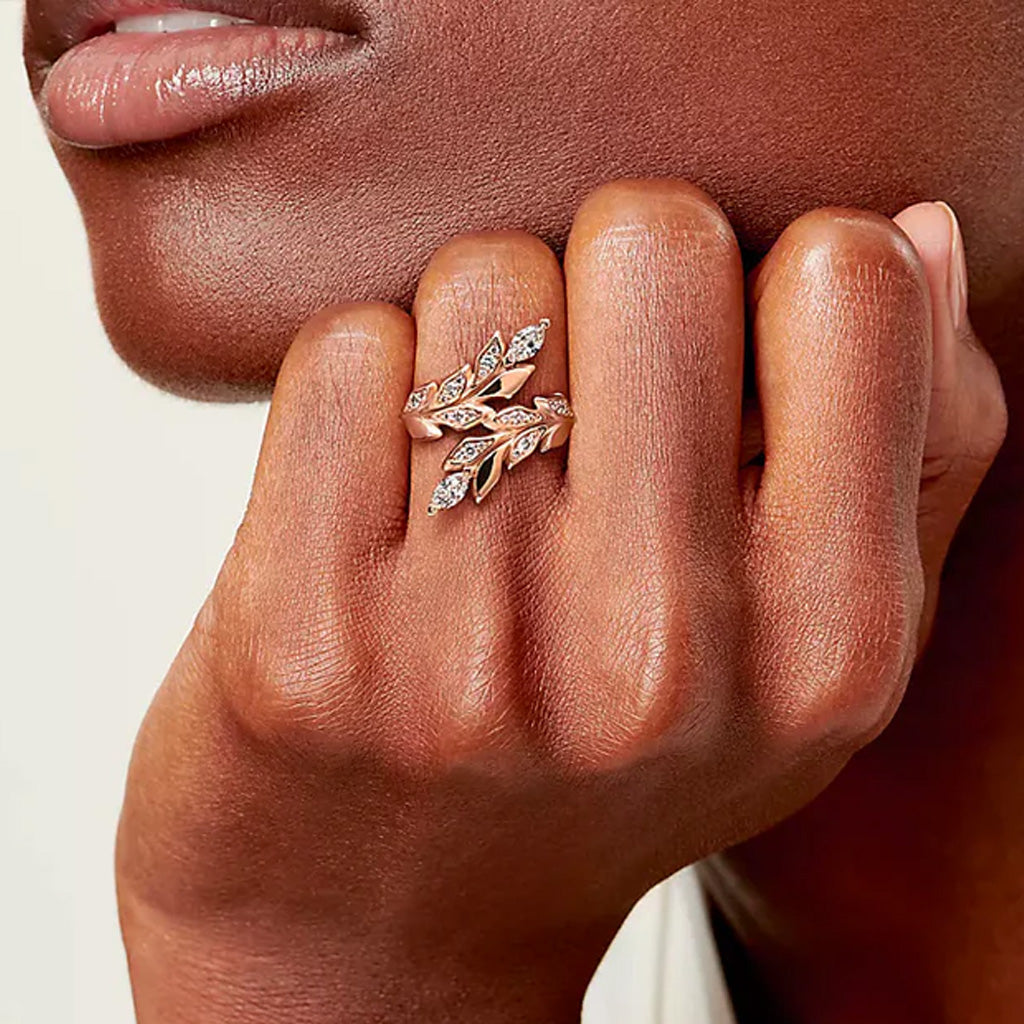 Vine Bypass Diamond Ring