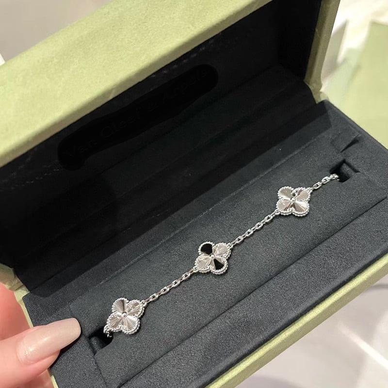 Vintage Alhambra Five Motifs Clover Bracelet