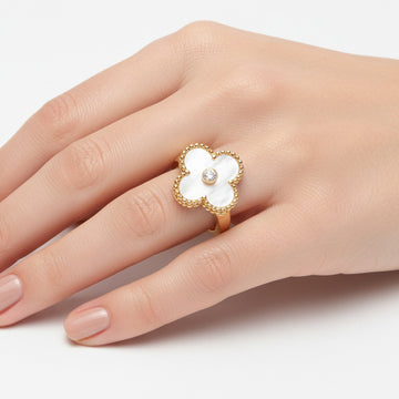 Vintage Alhambra Pearl Ring