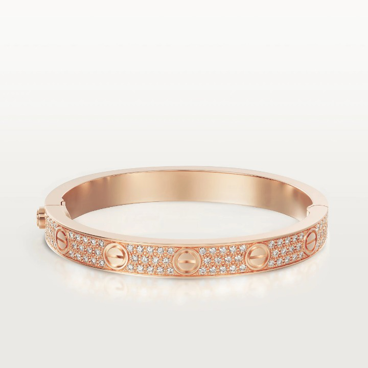 Roostick Love Pave Diamonds Bracelet