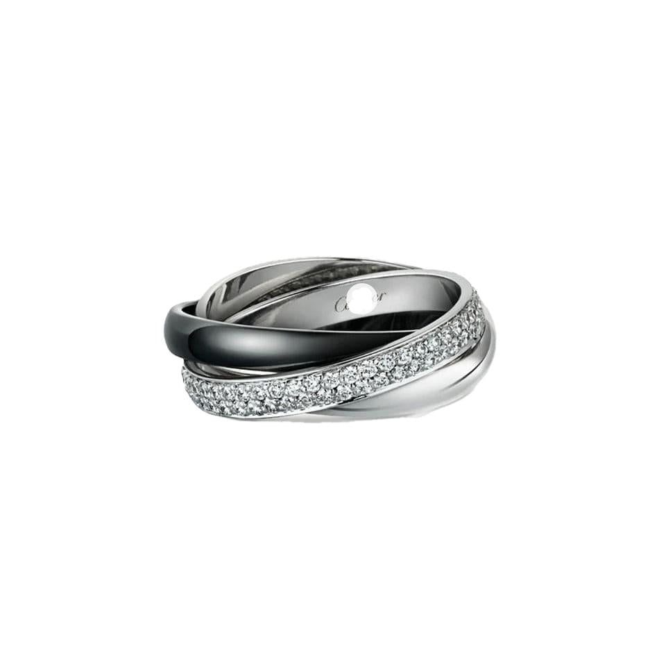 White Gold Ceramic Ring