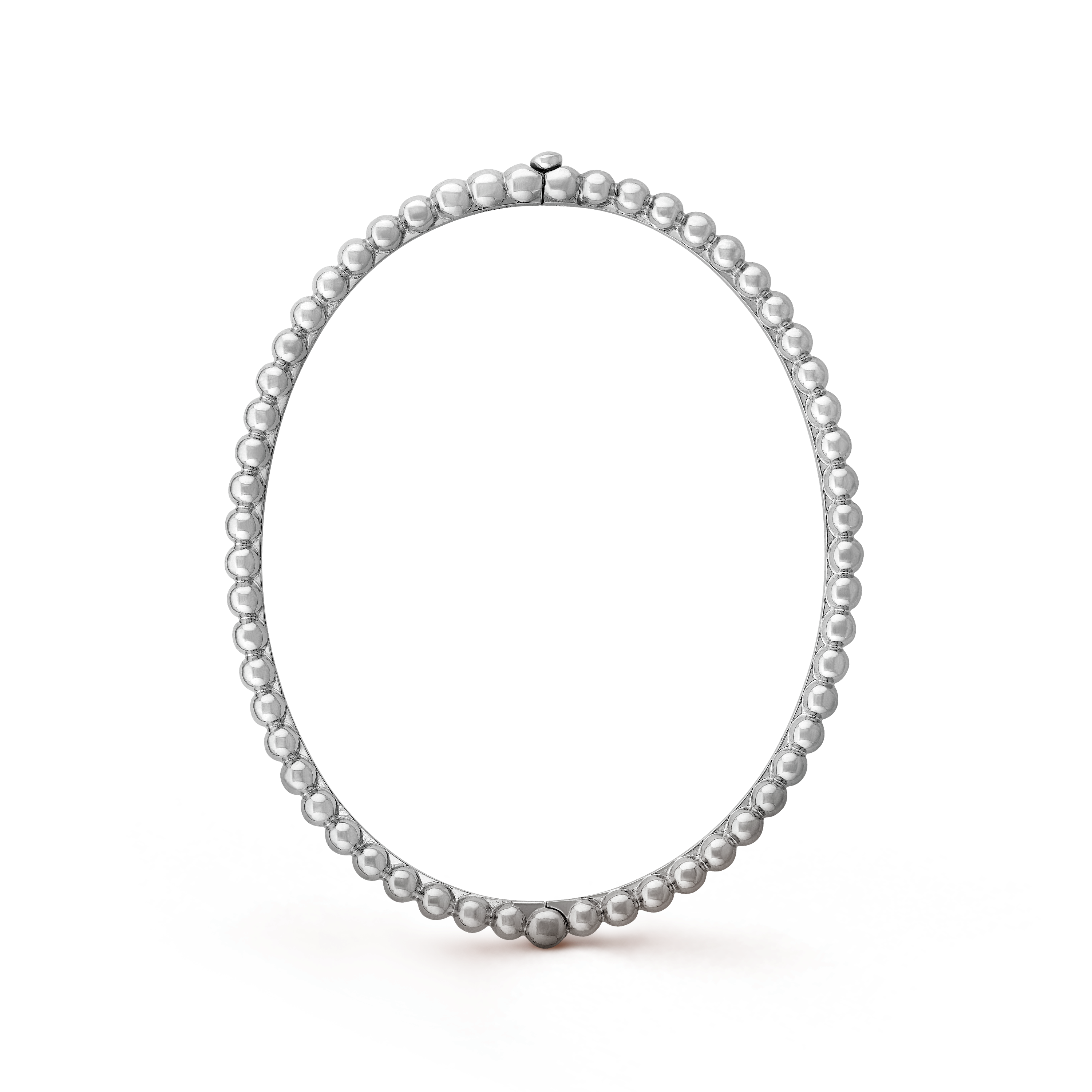White Gold Perlée Bracelet