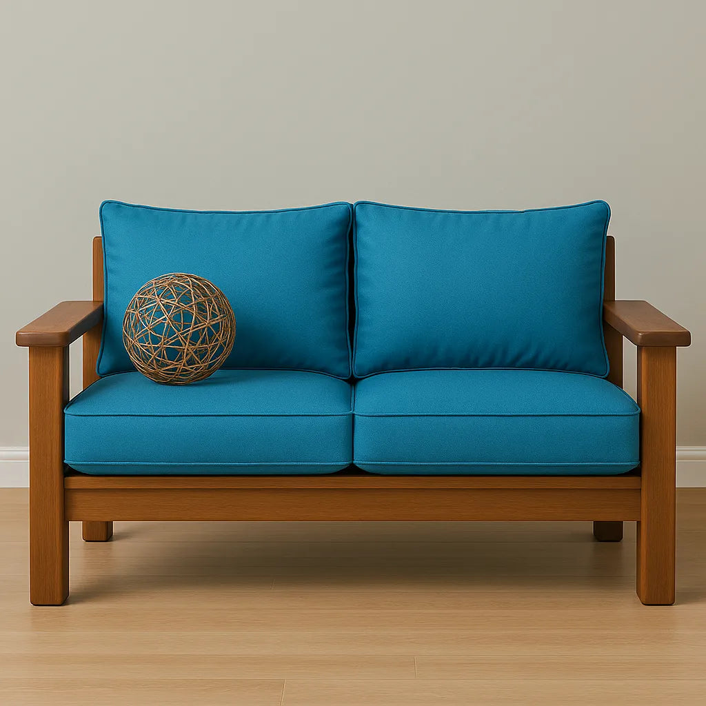Wide Arm 2 Seater Sofa Bold Comfort Modern Style