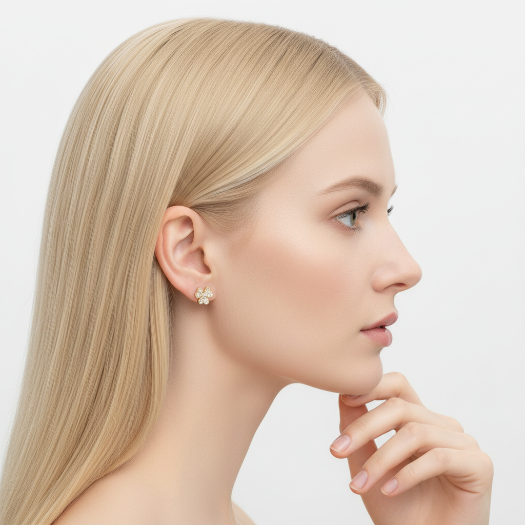 Yellow Gold Frivole Small Model Earrings