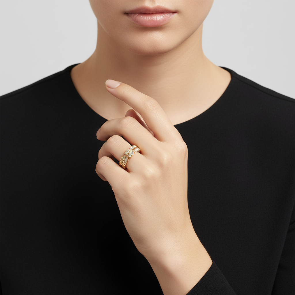 Yellow Gold Victoria Vine Ring