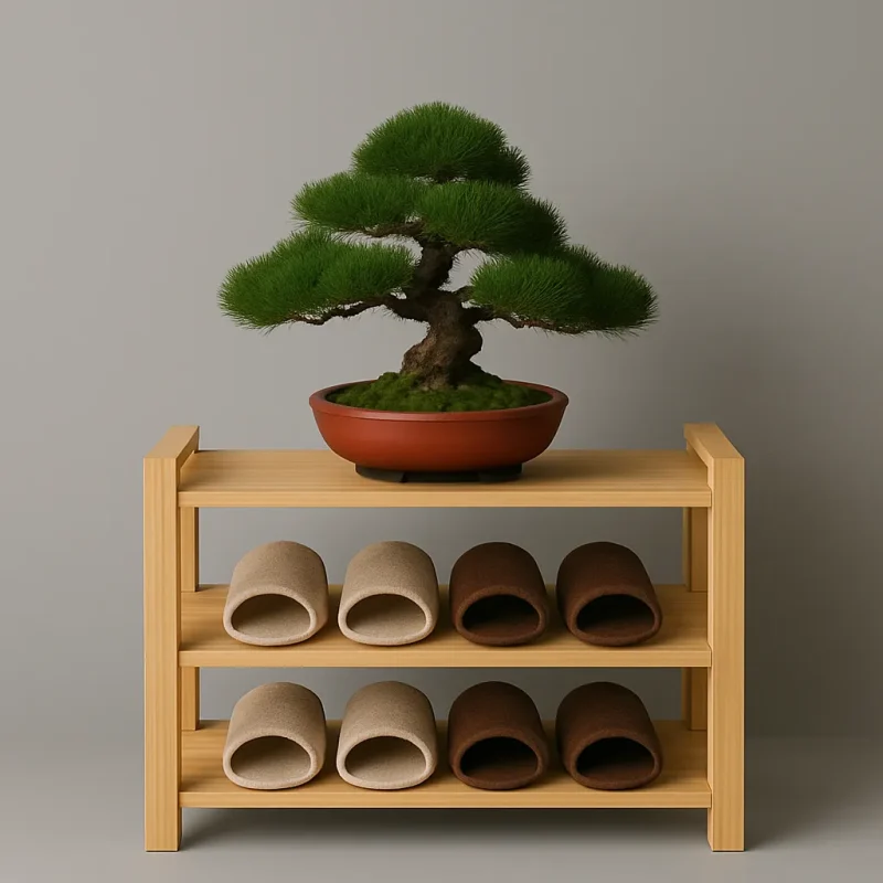 Minimalist Shoe Rack Multi Tier Organizer With Display Surface