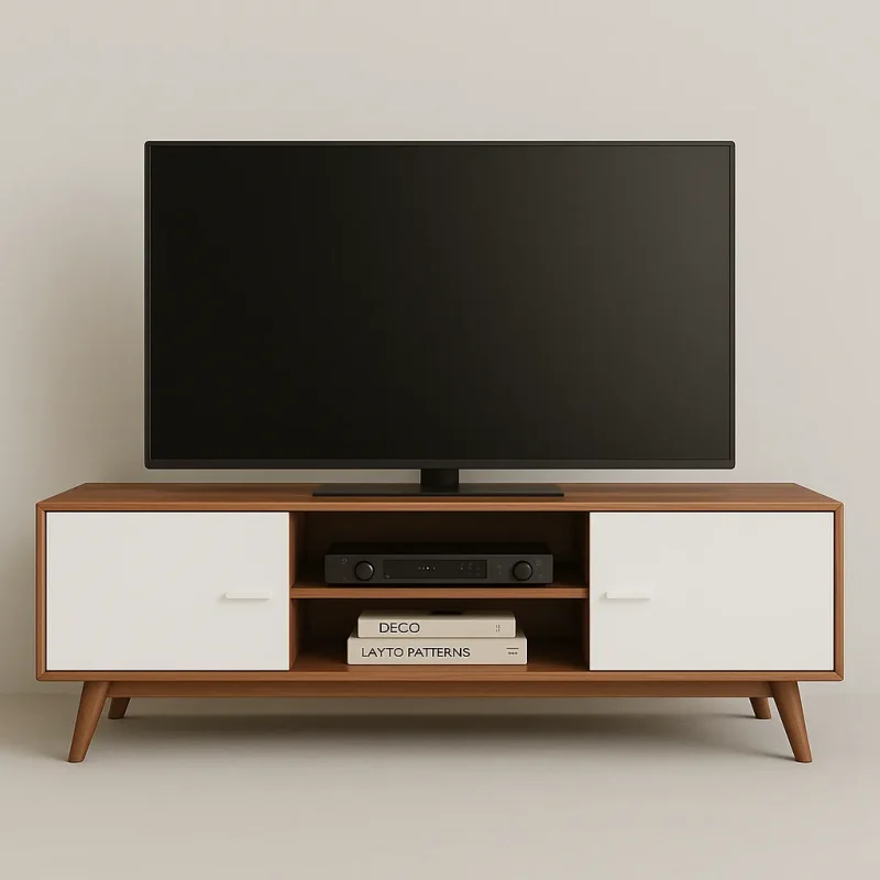 TV Console Minimalist Media Cabinet for Modern Living Rooms