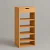 Modern Wooden Shoe Rack With Drawer for Entryway and Living Room